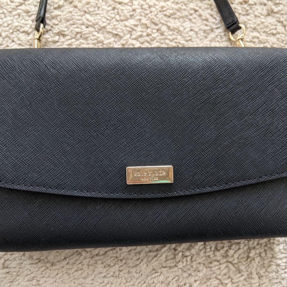 Black Kate Spade Crossbody Purse - Great Used Condition!